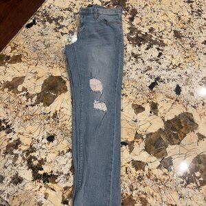 Express Girlfriend Jeans | Light Wash Distressed Size 2